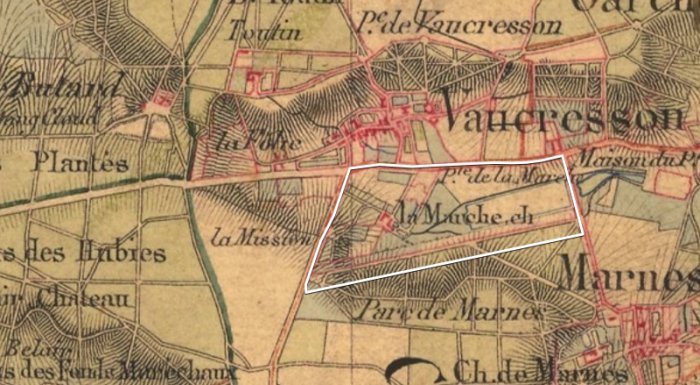 1.Domaine Chateau de la Marche - Carte Etat-Major 1820-1866