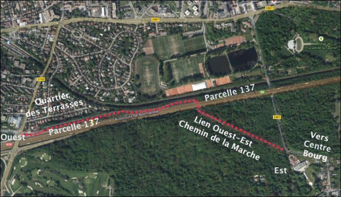 Lien-Ouest-Est-Chemin de la Marche - Marnes La Coquette